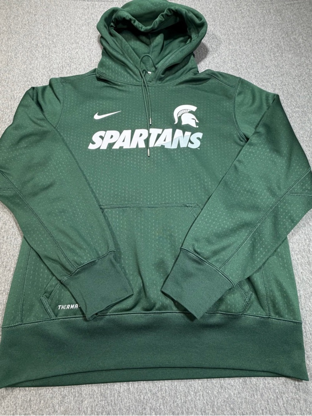 Nike Therma Fit Michigan State Spartans Men’s Medium Hoodie Sweatshirt Green